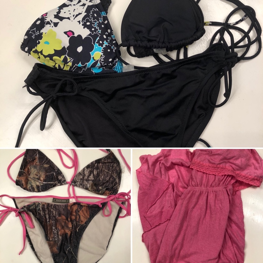 Medium Female Swim Bundle: 6 pieces Camo, Pink